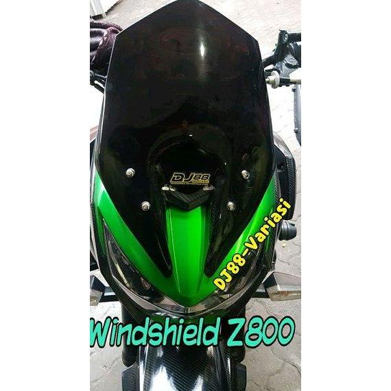 WINDSHIELD Z800 MOTIF PUIG VISOR Z800 MODIFIKASI Z800 AKSESORIS Original