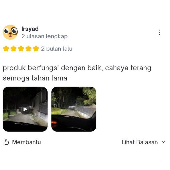 Headlamp LED Toyota All New Fortuner G SRZ CHR 1.8 Vios Gen 3 G TRD Yaris Lele G TRD HIR2 (Head Lamp