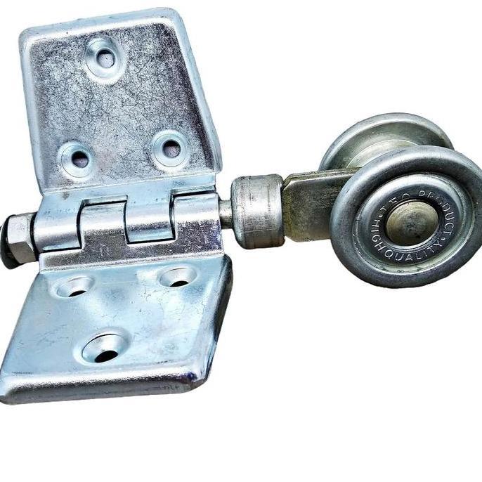 Roda Atas Tengah Pinggir Pintu Lipat Baja Besi Garasi