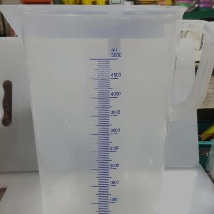 Gelas Takar 5 Liter/Gelas Ukur Plastik 5000Ml Gelas Takar Plastik