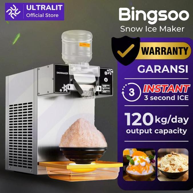 BINGSOO ICE MAKER / Mesin Snow Maker / Mesin ice cream / Ice Cream Machine / Mesin ice salju / BINGS