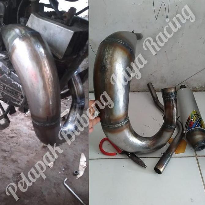 KNALPOT UDANG TRAIL YAMAHA RX KING RX Z RX S MODEL YZ PNP RANGKA KTM KLX CRF STANDAR PLAT KARAT ORIG