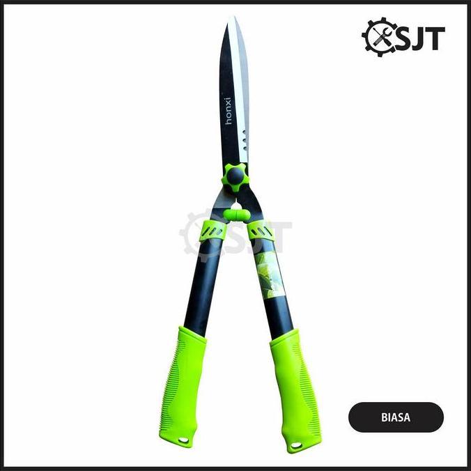 Promo SJT - Gunting Rumput Taman Honxi / Gunting Pemotong Rumput / Gunting Tanaman Tajam Gagang Kare