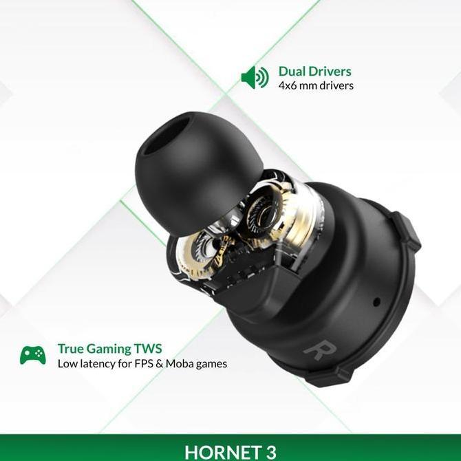 Armaggeddon Hornet 3 TWS True Gaming Wireless Dual Driver Earbuds Original
