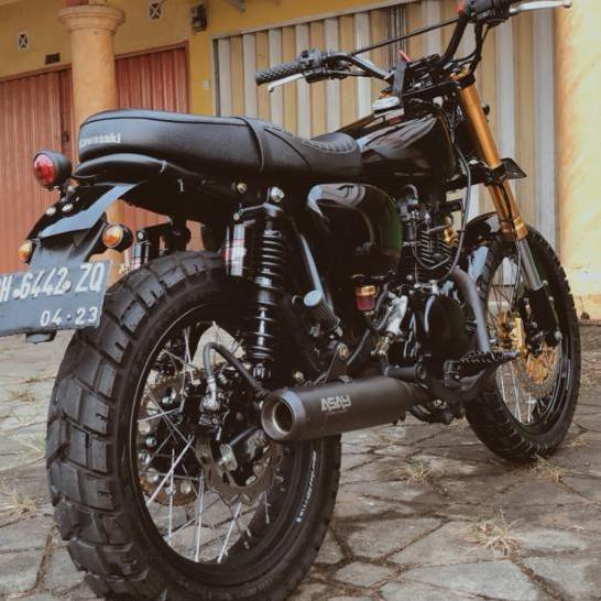 knalpot racing kawasaki w175 asay are012 "Triumph model" Original