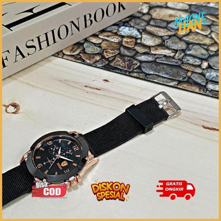 Is75 JPF-1015 Jam Tangan Pria Tali Karet Benetton Super Keren Jam Tangan Kasual Pria Terbaru Jam Tan