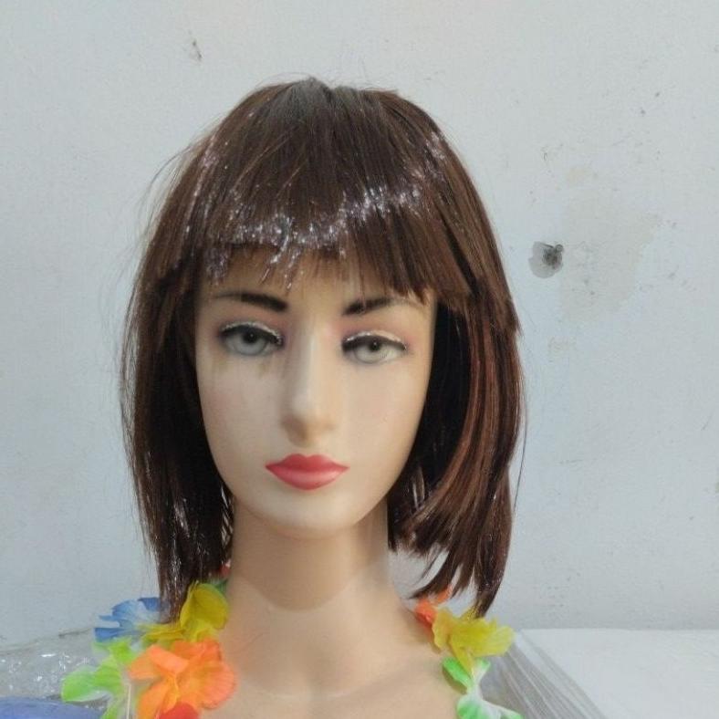 <<<<<] rambut palsu Wig bob warna warni dewasa hair extention wig aksesoris