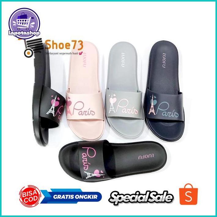 fth- ZAI-2530 LUOFU E 7172 BRE180 SIZE 36-40 ORIGINAL l Sandal Selop Motif jelly wanita l Sendal kok