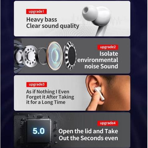 Iphone 15 Pro Max TWS Headset Bluetooth Wireless Earphone Mic Original Original