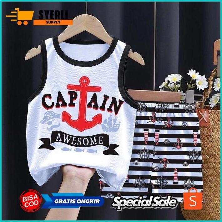 dvc-78 TW39 g-24 Paket Usaha Baju Setelan Singlet Anak Cowok Dan Cewek 100 Ribu Dapat 5 Set Original