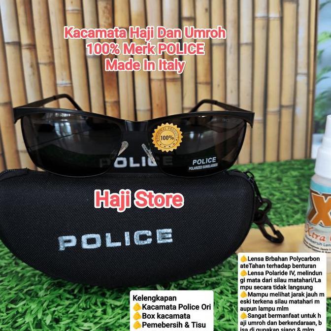 DB257 }} Kacamata pria haji dan umroh merk POLICE 100% original