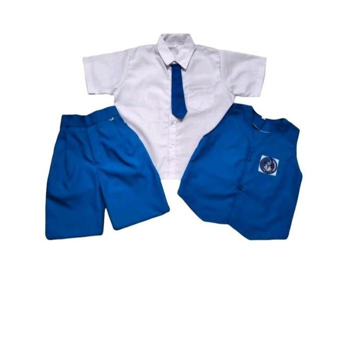 seragam TK nasional biru putih