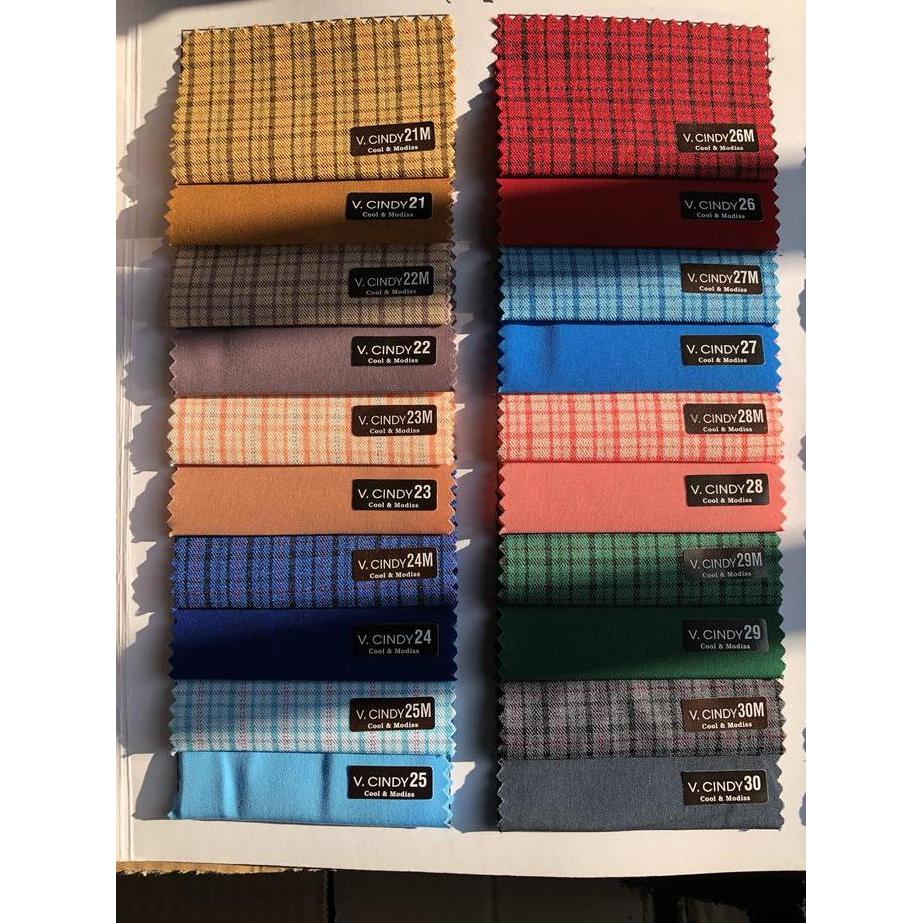 Kain Kotak Cindy Seragam sekolah-Kain Kotak Seragam Grosir Dan Ecer