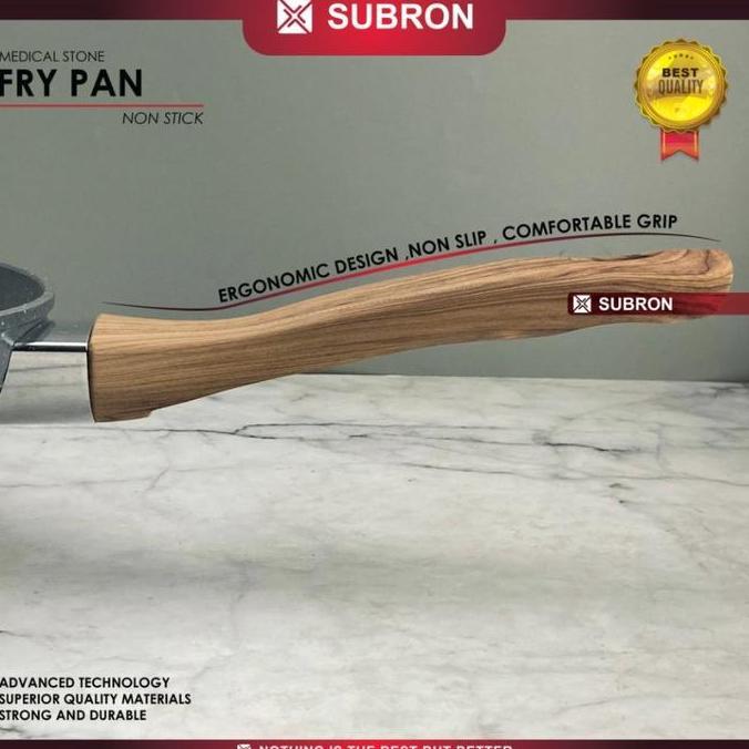 SUBRON FRYING PAN MEDICAL STONE Non-Stick Kompor Induksi Anti Lengket