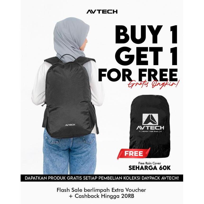 BEBAS ONGKIR - AVTECH - Tas Ransel Daypack Laptop Harian Sekolah Kerja Travel Bag Lifestyle 20 Liter