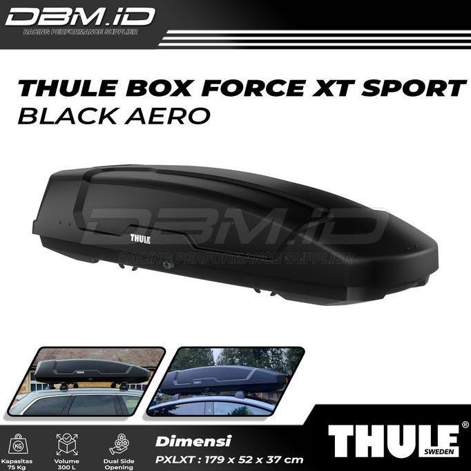 TERMURAH - Roof Box Thule Force XT Sport Black bagasi atas mobil Thule slim