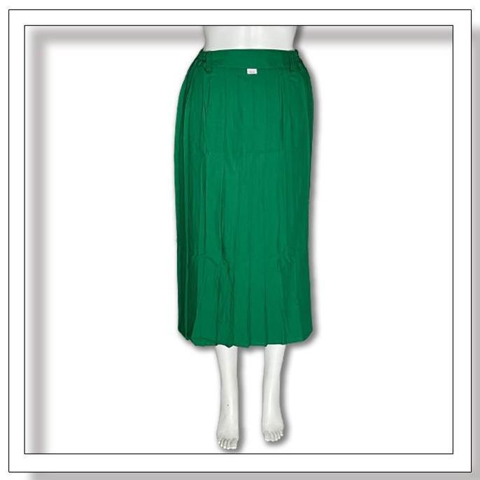 Rok Rempel Panjang Hijau MI/SD Rok Plisket Panjang Hijau Anak Sekolah