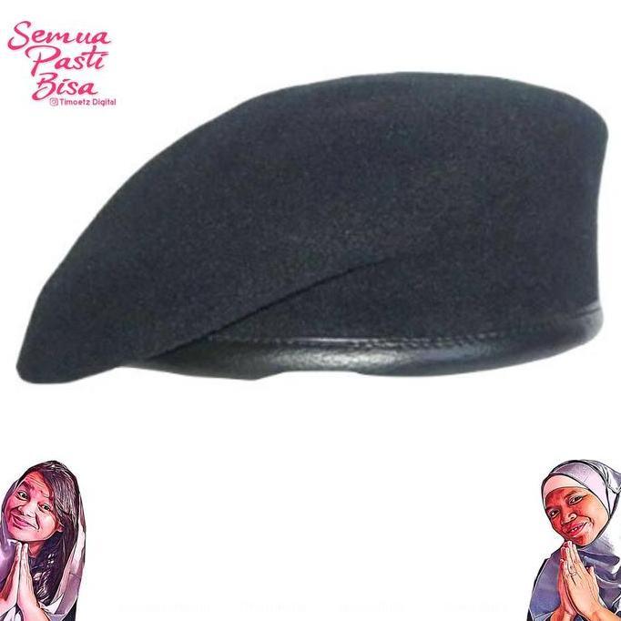 Topi Baret Pramuka Putra / Topi Penggalang Putra / Topi Laken Polri