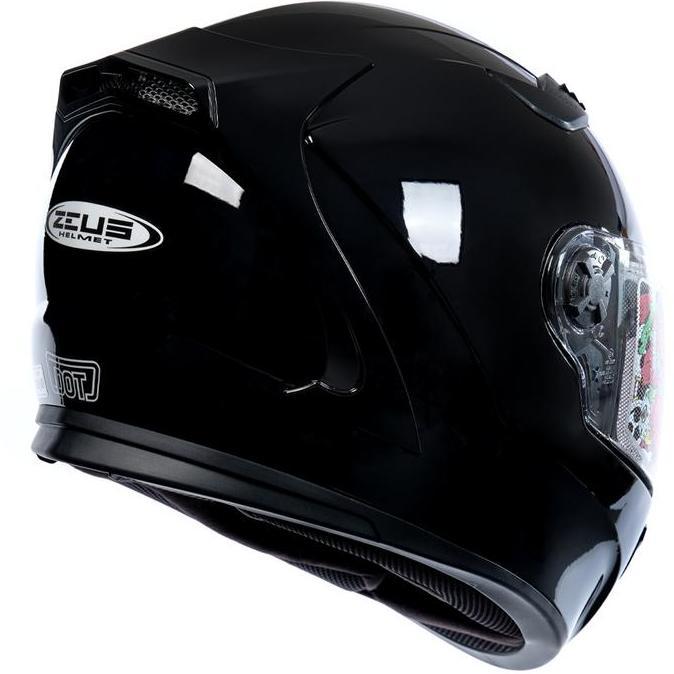ZEUS 813 BLACK HELM FULL FACE DOUBLE VISOR HELMET