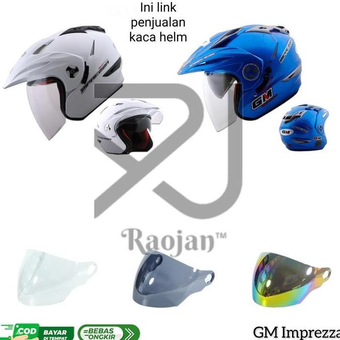 DA16 }} Kaca helm GM Imprezza Visor helm GM Imprezza