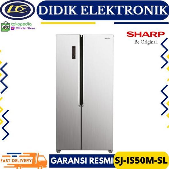 NEW Kulkas Side By Side Sharp SJ-IS50M-SL Inverter Sharp SJ-IS50MSL