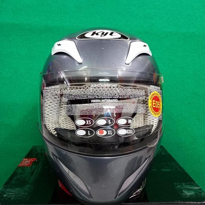 KYT HELM C4 TECH SOLID ALUMUNIUM GREY DDRING