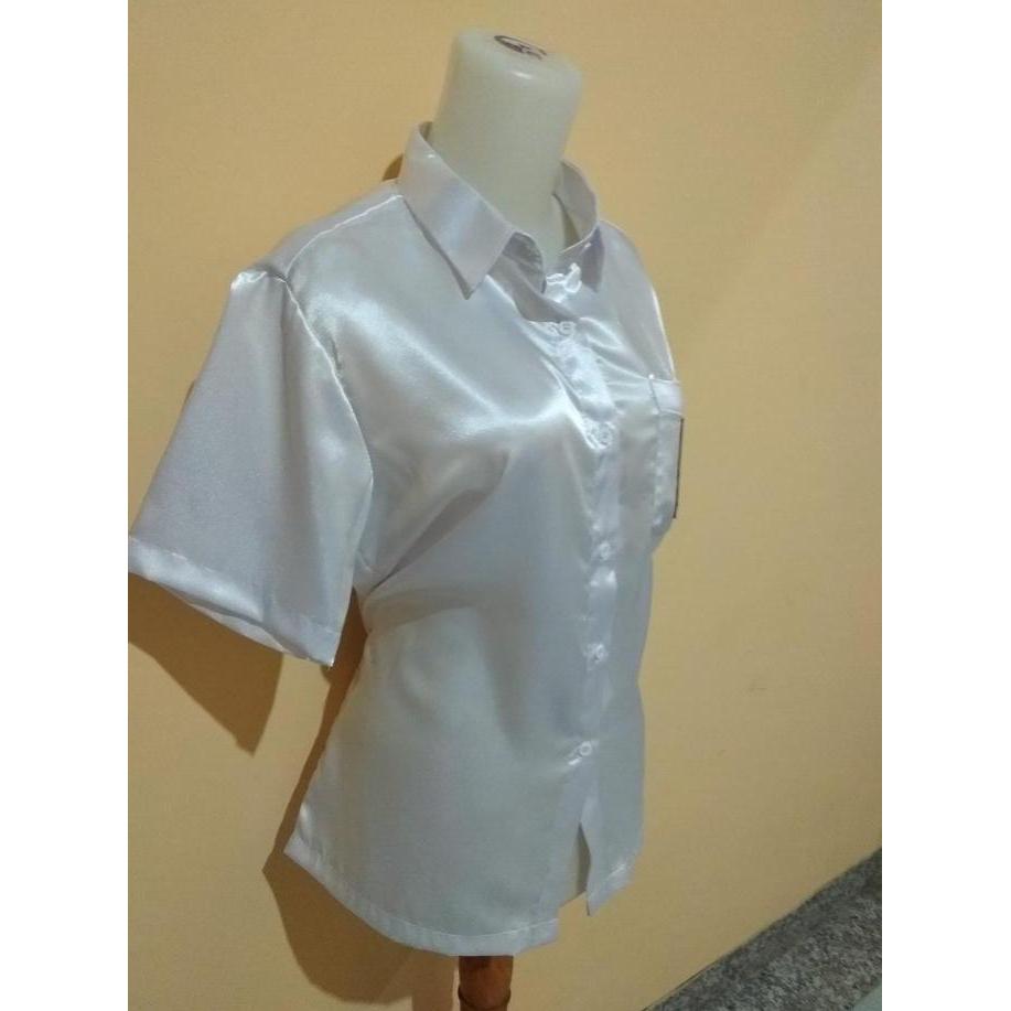 ATASAN BAJU SERAGAM SATIN SMA
