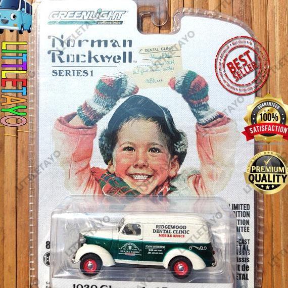 GREENLIGHT GREEN MACHINE 1939 CHEVROLET PANEL TRUCK NORMAN ROCKWELL