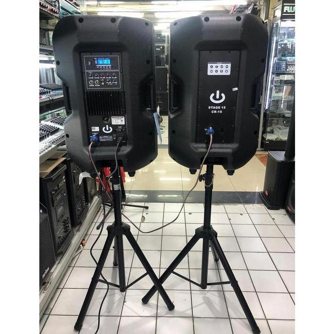 PAKET SPEAKER 15 inch BLUETOOTH CRIMSON STAGE 15