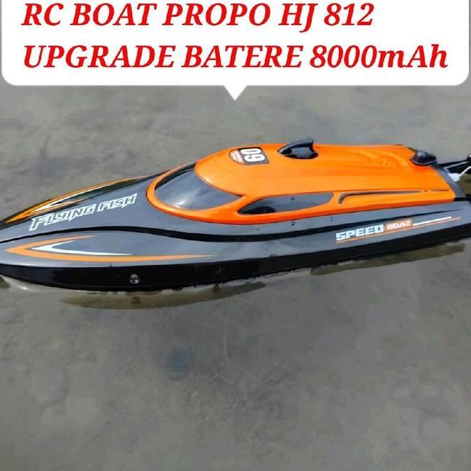 RC Boat Propoo HJ 808 HJ 812 High Speed Remote Control Mainan Kapal Toys Baterai