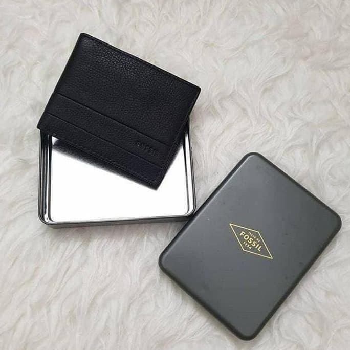 Dompet Fossil Lufkin Black Wallet