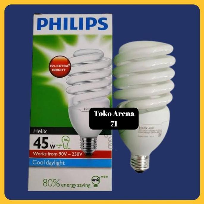Philips Lampu Helix Tornado 45W 45 Watt 45Watt Tornado Spiral
