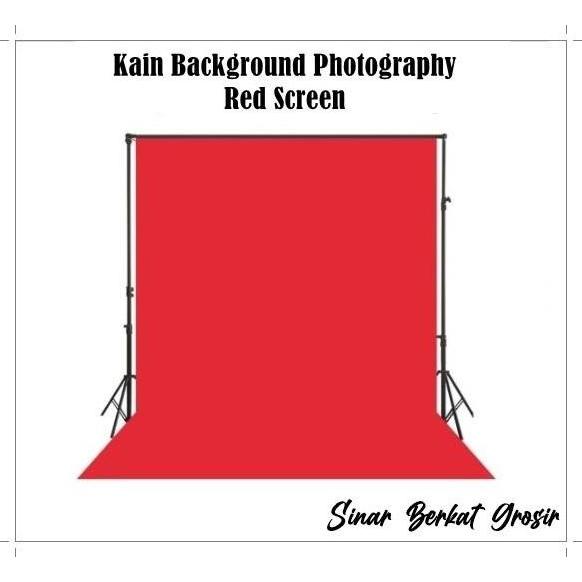 Kain Background Foto Video Red Screen / Kain Backdrop Merah Tebal