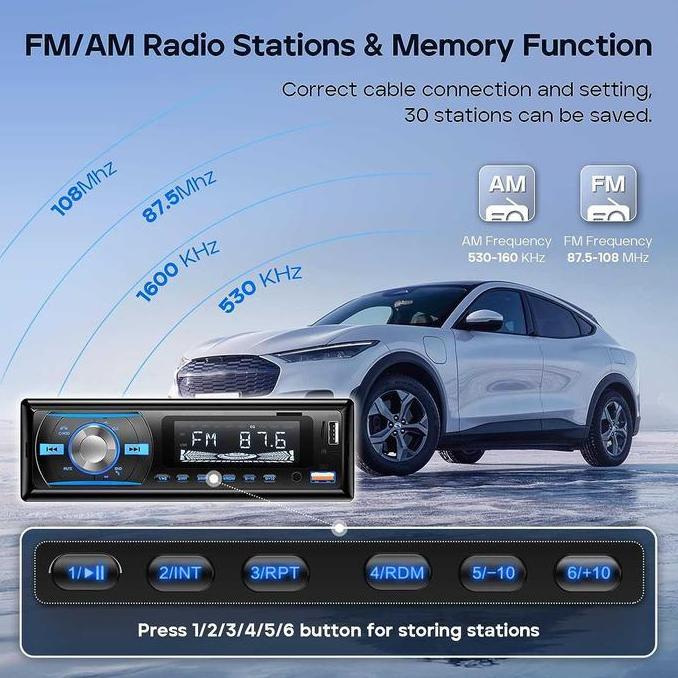 Cod Wistrue Tape Mobil Audio Bluetooth 5.0 Full Bass Mp3 Player Lcd Lampu Rgb Wireless Carry Pickup 