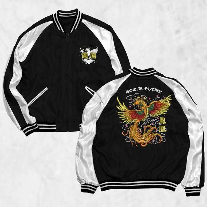 Promo Garaf PHOENIX Jaket Sukajan Sablon Jaket Pria Wanita Distro Unisex COD