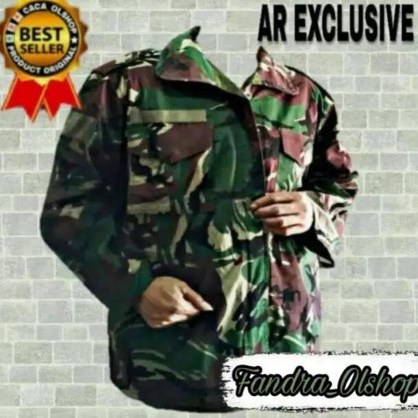 Promo Jaket Loreng TNI / ABRI / MALFINAS Bolak Balik Merk AR Original. COD