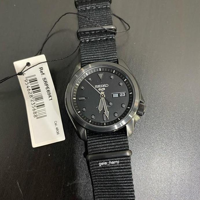 Seiko 5 Sports SRPE69K1 SRPE69 SRPE69K Darknight Blackout Automatic