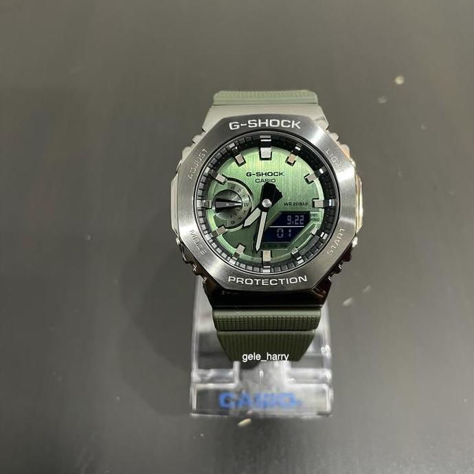 Casio Gshock GM 2100B-3A Forged Stainless Steel Bezel