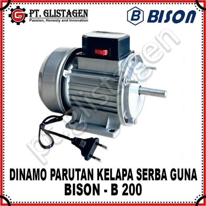 BISON MOSWELL Dinamo Mesin Parut Parutan Kelapa Listrik Dinamo Elektromotor Serbaguna B-200 B200 ORI