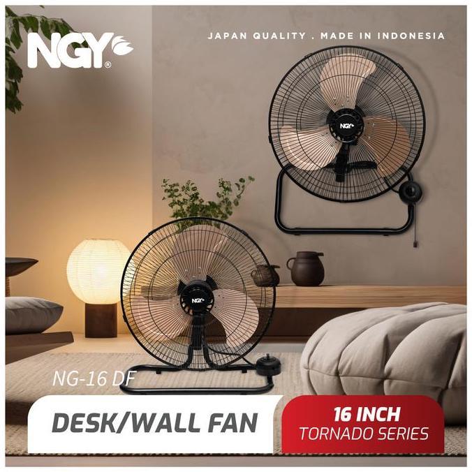NGY Desk Wall Fan Tornado / Kipas Angin Lantai Dinding 16 inch | NGY-16DW NAGOYA