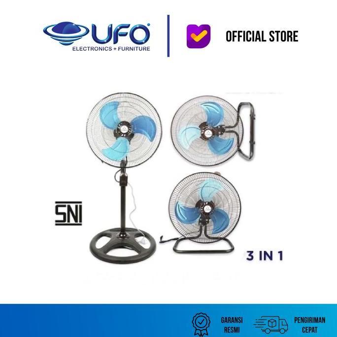 KIpas Angin Berdiri Hachida 3 in 1 18 inch Besi IF1818 New