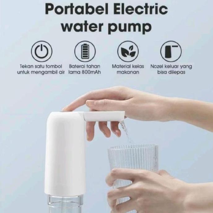 POMPA AIR GALON PORTABLE Mesin Dispenser Portable Water Pump Rechargeable Pompa Galon Elektrik