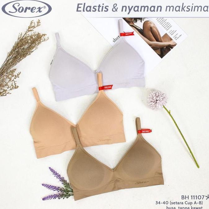 Promo Bh / Bra sporty tanpa kawat busa sorex 11107 Seamless COD