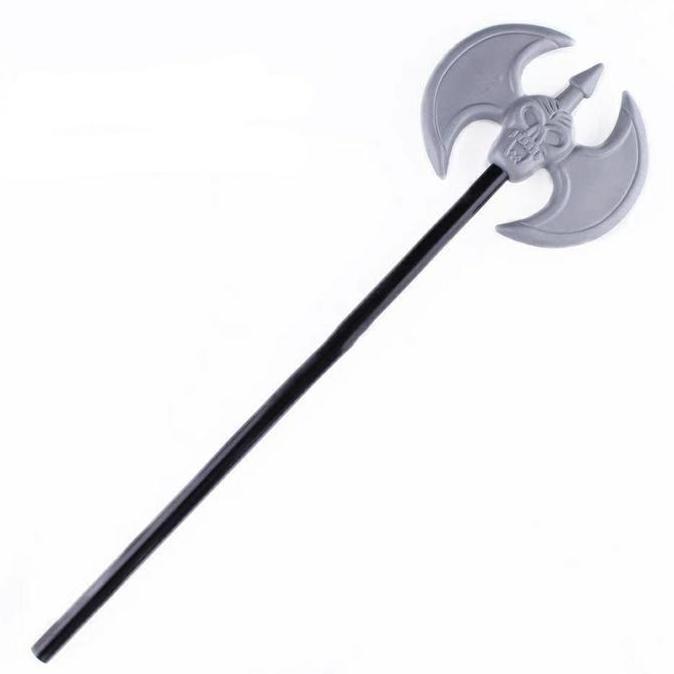 %%%%] Two Side Axe Grim Reaper blade Halloween Costume Props