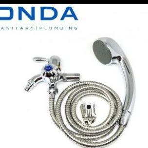 Hand shower niken free kran cabang onda set/shower mandi kran double onda promo murah shower mandi S