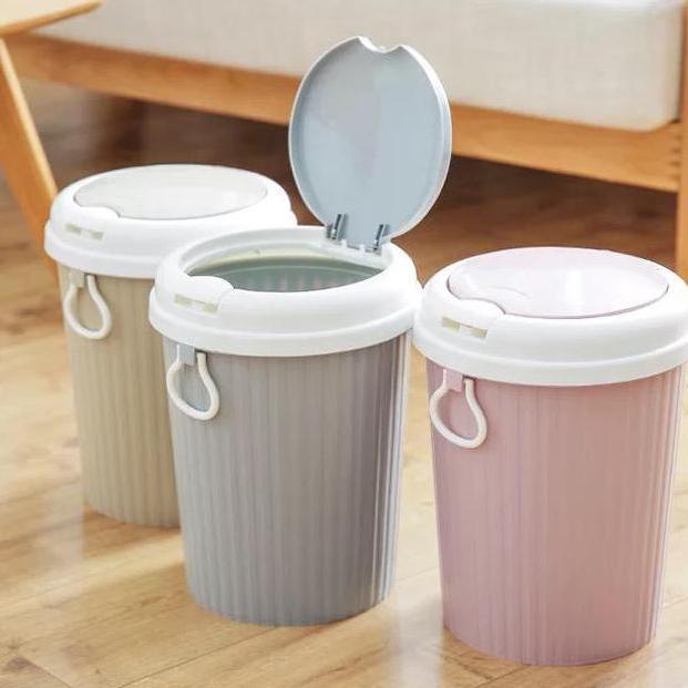 Sun Shop Tong Sampah Aesthetic Tong Sampah Kecil Tutup Tong Sampah Mobil Tong Sampah Kamar Kantor