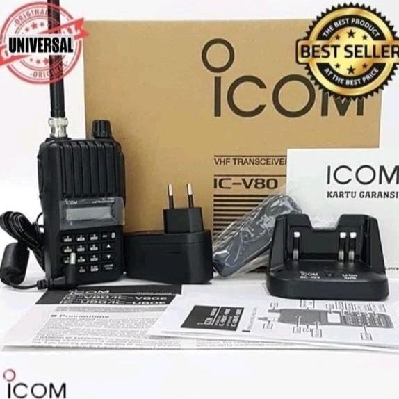 HT ICOM V80 VHF RADIO WALKIE TALKIE V80 IC ORIGINAL DAN TERPERCAYA