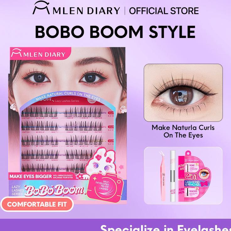 Mlen Diary Mata Bling Baby Series Mata Bobodudumeme Mata Natural 813Mm Mata Eyelash Extension