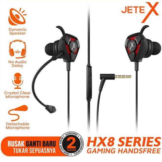 JETE-X HX8 Earphone Gaming I Earbuds I Headset Gaming with Mic JETE
