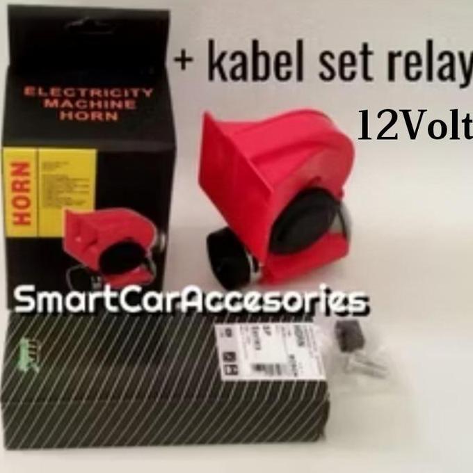 Klakson Horn Kapal Keong Model Stebel Nautilus 12V + Kabel Set